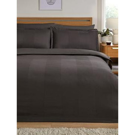 Very Home Waffle Stripe Duvet Cover Set - Charcoal