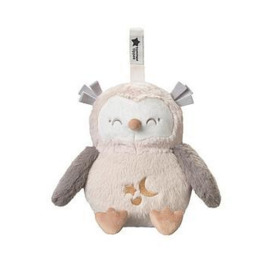 Tommee Tippee Ollie the Owl Deluxe Light and Sound Travel Sleep Aid, Cream/Grey