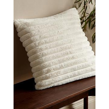 Catherine Lansfield Cosy Ribbed Cushion - Black