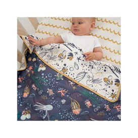 Tutti Bambini Cot/Cot Bed Coverlet - Our Planet, One Colour