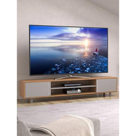 "Avf Harbour 2M Tv Stand Up To 95"" - Light Wood And Grey"