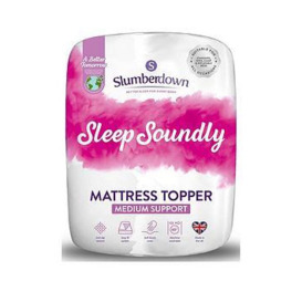 Slumberdown Sleep Soundly Mattress Topper - White