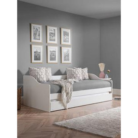 Julian Bowen Elba Daybed Frame with Guest Bed - White, White