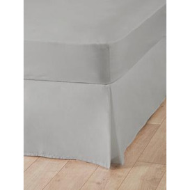 Very Home Non-Iron 180 Thread Count Box Pleat Valance Sheet