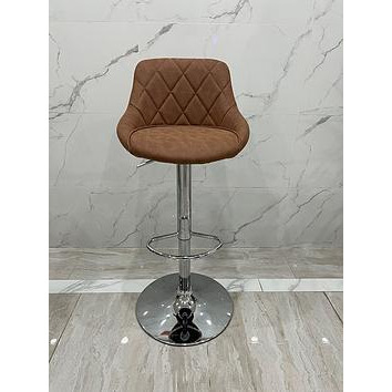 Very Home Diamond Stitch Faux Leather Bar Stool - Tan