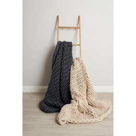 Very Home X Laura Byrnes Chunky Knit Cable Throw