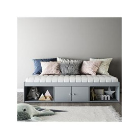 Everyday Alpha Cabin Bed Frame with Mattress Options (Buy and SAVE!) - Grey - Bed Frame Only, Grey, Size Single 3Ft