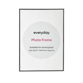 Everyday Photo Frame In Black - 50 X 70 Cm Approx.