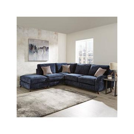 Very Home Verity Left Hand Fabric Corner Chaise Sofa + Footstool