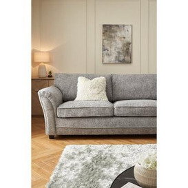 Very Home Dury Chunky Weave 3 Seater Standard Back Sofa - Grey - Fsc&Reg Certified