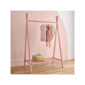 CuddleCo Nola Clothes Rail - Soft Blush Pink, One Colour
