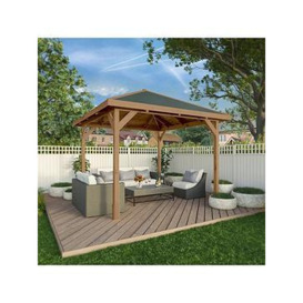 Mercia 3M X 3M Gazebo - Tongue &Amp Groove Roof