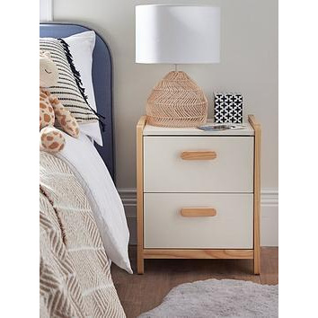 Very Home Pixie Solid Pine Bedside Chest - White - FSC® Certified, Pine/White