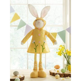 Very Home 70Cm Standing Bunny In Rain Coat Spring/ Easter Decoration
