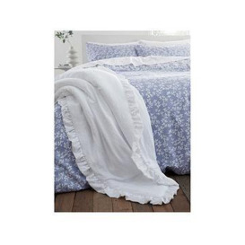 Bianca Soft Washed Frill Bedspread - White