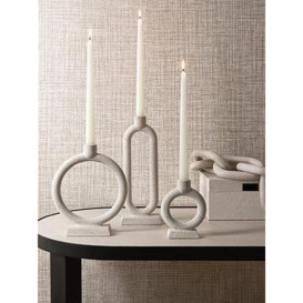 Michelle Keegan Home Set Of 3 Cement Look Candle Holders