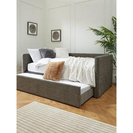 Very Home Newport Day Bed With Trundle With Mattress Options (Buy &Amp Save!) - Fsc Certified - Bed With Fold-Away Trundle And 2 Microquilt Mattresses