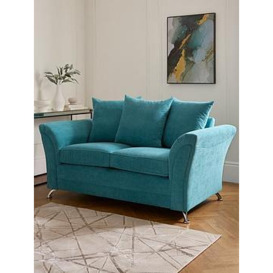 Very Home Dury 2 Seater Fabric Scatter Back Sofa - Teal - Fsc&Reg Certified