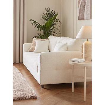 Very Home Rune 2 Seater Fabric Sofa - Cream - Fsc&Reg Certified
