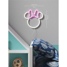 Yellowpop Disney Minnie Ears LED Neon Wall Art, White