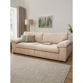 Very Home Amalfi Standard 4 Seater Fabric Sofa - Cream - Fsc&Reg Certified
