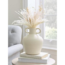 Very Home Ceramic Urn Vase With Cracke Glaze