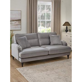 Very Home Victoria 3 Seater Fabric Sofa - Grey - Fsc&Reg Certified