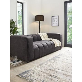 Very Home Jay 3 + 2 Seater Fabric Sofa Set (Buy &Amp Save!) - Charcoal - Fsc&Reg Certified