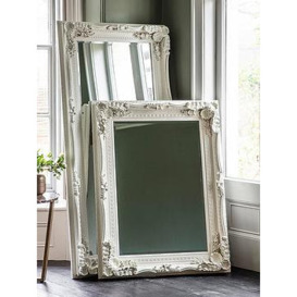 Gallery Carved Louis Leaner Mirror - Cream