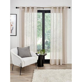 Very Home Kos Textured Eyelet Voile Curtains