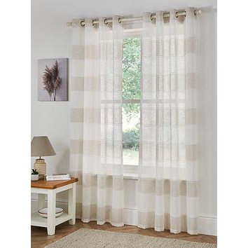 Very Home Rhodes Eyelet Voile Curtains