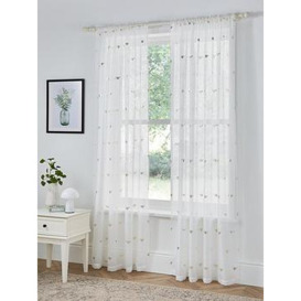 Very Home Bee Slot Top Voile Curtains