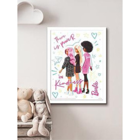 Barbie There Is Power In Kindness Framed Print, Multi