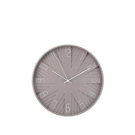 Hometime Dove Grey Wall Clock - 30Cm