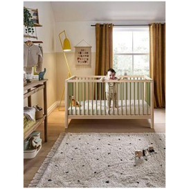 Mamas & Papas Solo Cotbed- Moss Green/Natural, One Colour