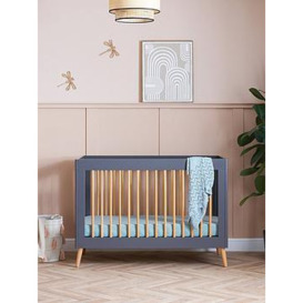 Obaby Maya Mini Cot Bed - Slate with Natural, One Colour