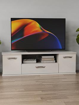 Swift Neptune Ready Assembled Grey High Gloss Tv Unit