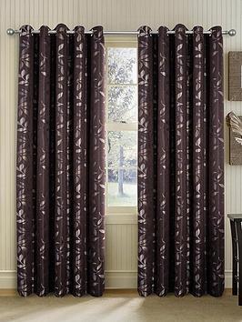 Very Home Lorenzo Leaf Eyelet Curtains