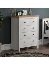 Vida Designs Arlington 2 + 3 Drawer Chest - White