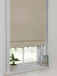 The Very Collection Plain Scalloped Roller Blind