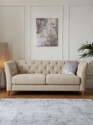 Very Home Nigella 2 Seater Fabric Sofa - Natural