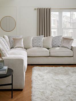Very Home Elsa Fabric Corner Scatter Back Group Sofa