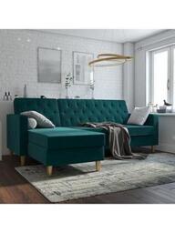 Cosmoliving By Cosmopolitan Liberty Fabric Sofa Bed Chaise With Storage