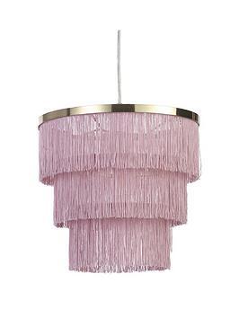 Very Home Tulsa Fringe Easy-Fit Lightshade