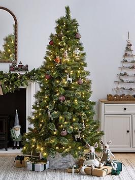 Very Home 7Ft Pre Lit Mirabelle Cashmere Tips Christmas Tree