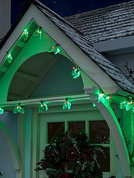 Festive 90 Led Holly Indoor Christmas Lights