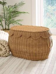 Very Home Large Scallop Sotrage Basket 60X40X36Cm