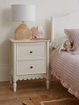 Very Home Scallop Bedside Chest