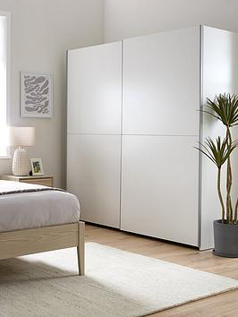 Very Home Nico 190 Cm 2 Door Sliding Wardrobe - White
