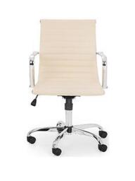 Julian Bowen Gio Ivory & Chrome Office Chair